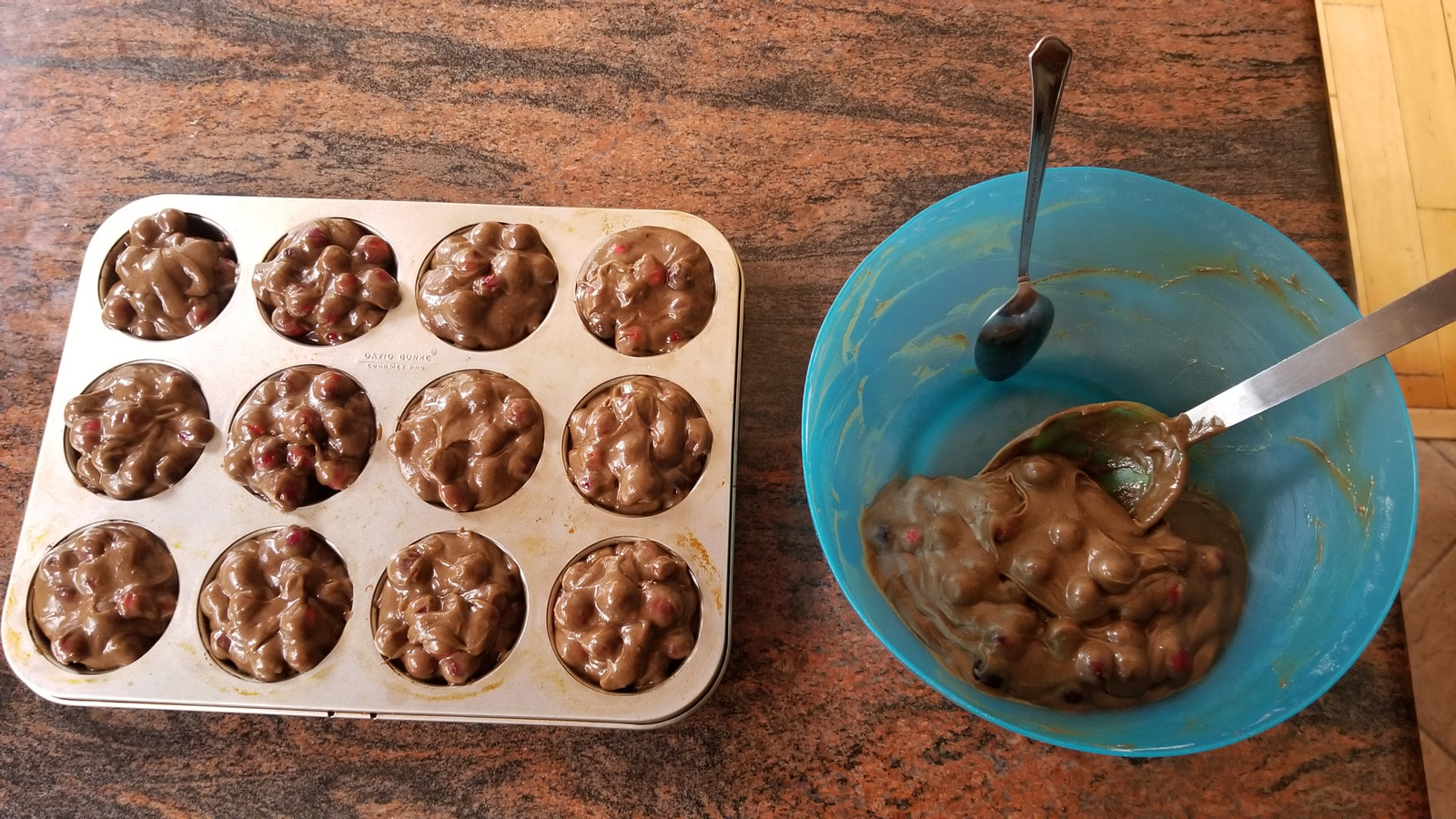 Fill Muffin Tin